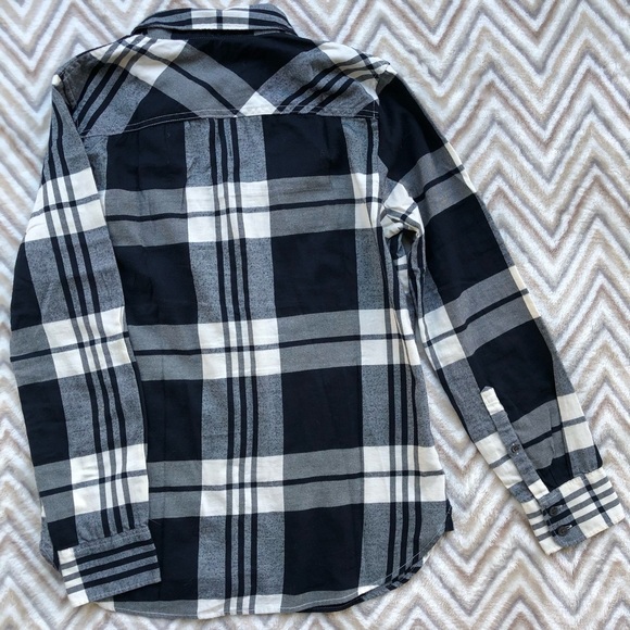 J Crew flannel - Navy & White - Size S - Picture 2 of 3